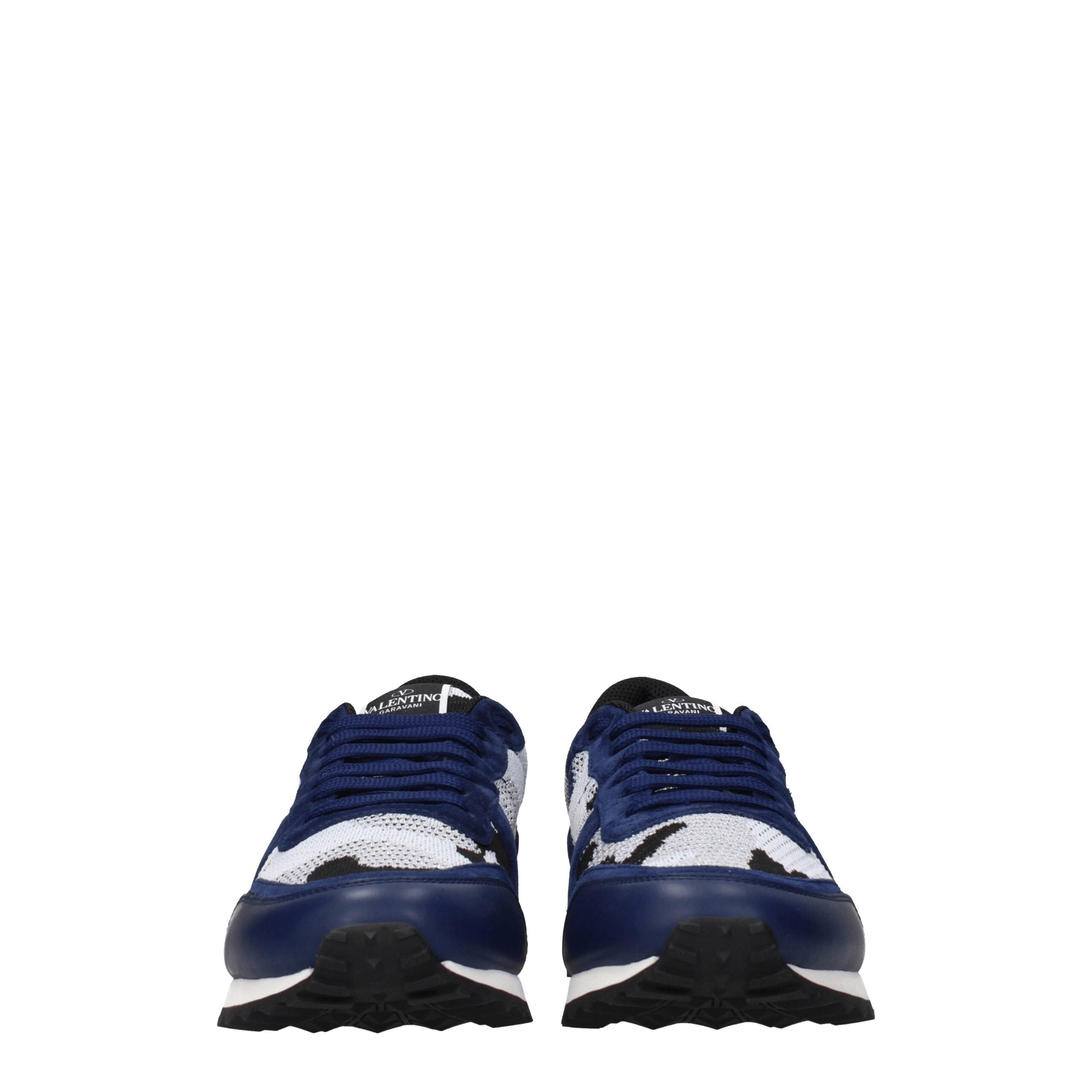 Valentino Garavani Gray Fabric Athletic Sneakers Valentino Garavani