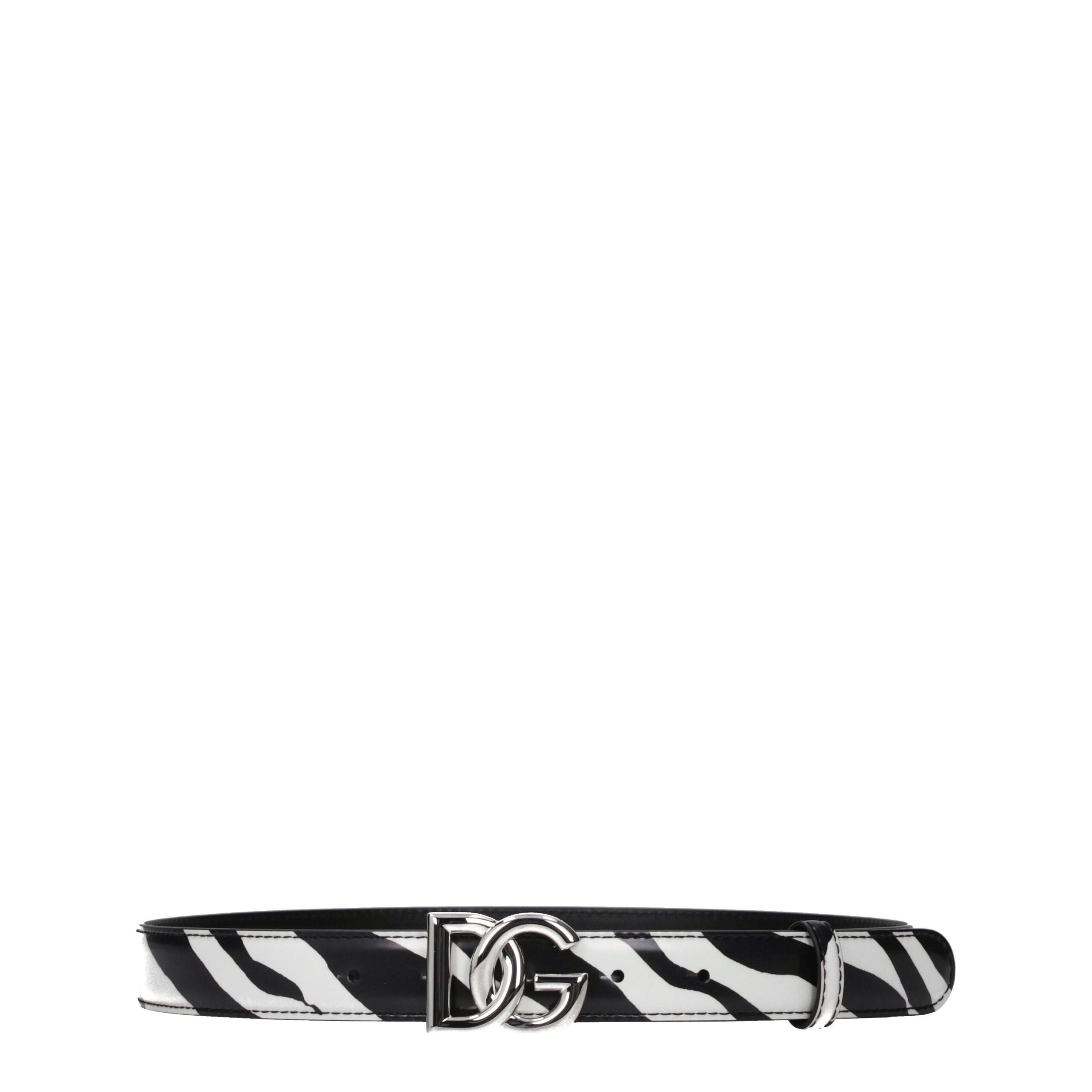 Dolce & Gabbana Black Leather Belts Dolce & Gabbana