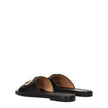 Off-White Black Leather Slippers Sandals Off-White