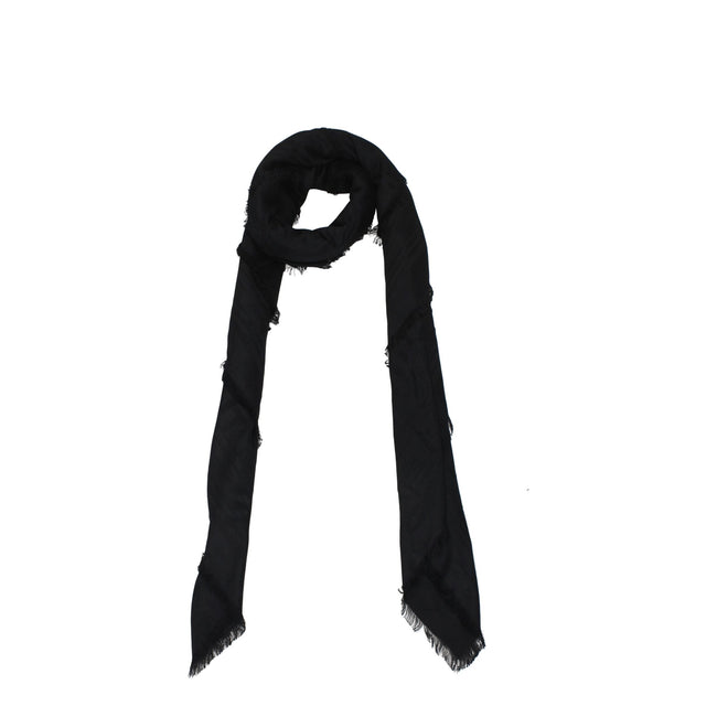 Balmain Black Viscose Foulards Balmain