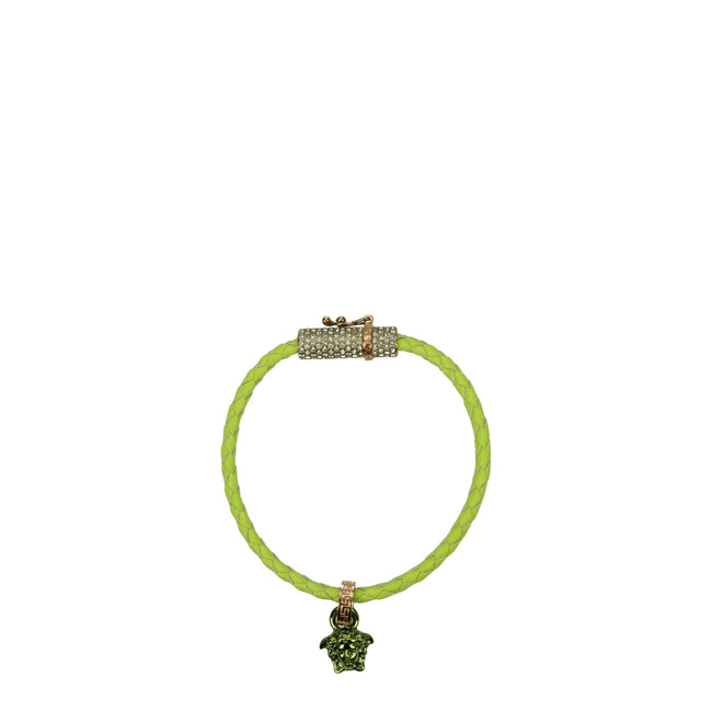 Versace Green Leather Bracelets Versace