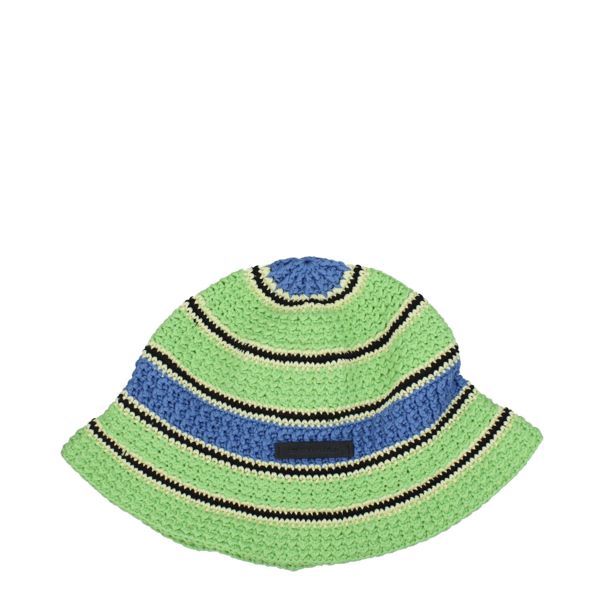 Stella McCartney Green Cotton Bucket Hats Stella McCartney
