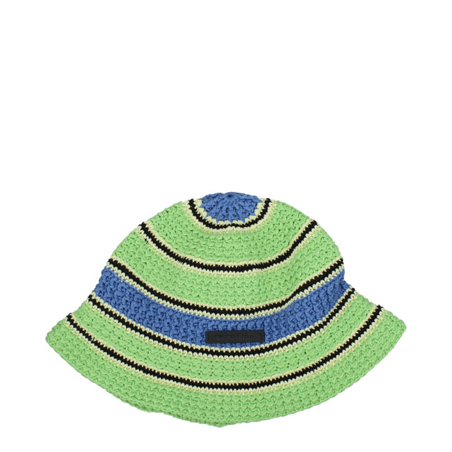Stella McCartney Green Cotton Bucket Hats Stella McCartney