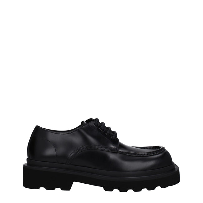 Dolce & Gabbana Black Leather Oxfords And Derbies Dolce & Gabbana