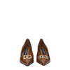 Dolce & Gabbana Brown Leather High Heel Pumps Dolce & Gabbana