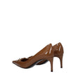 Dolce & Gabbana Brown Leather High Heel Pumps Dolce & Gabbana