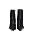 Off-White Black Leather Ankle Boots Off-White