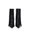 Off-White Black Leather Ankle Boots Off-White
