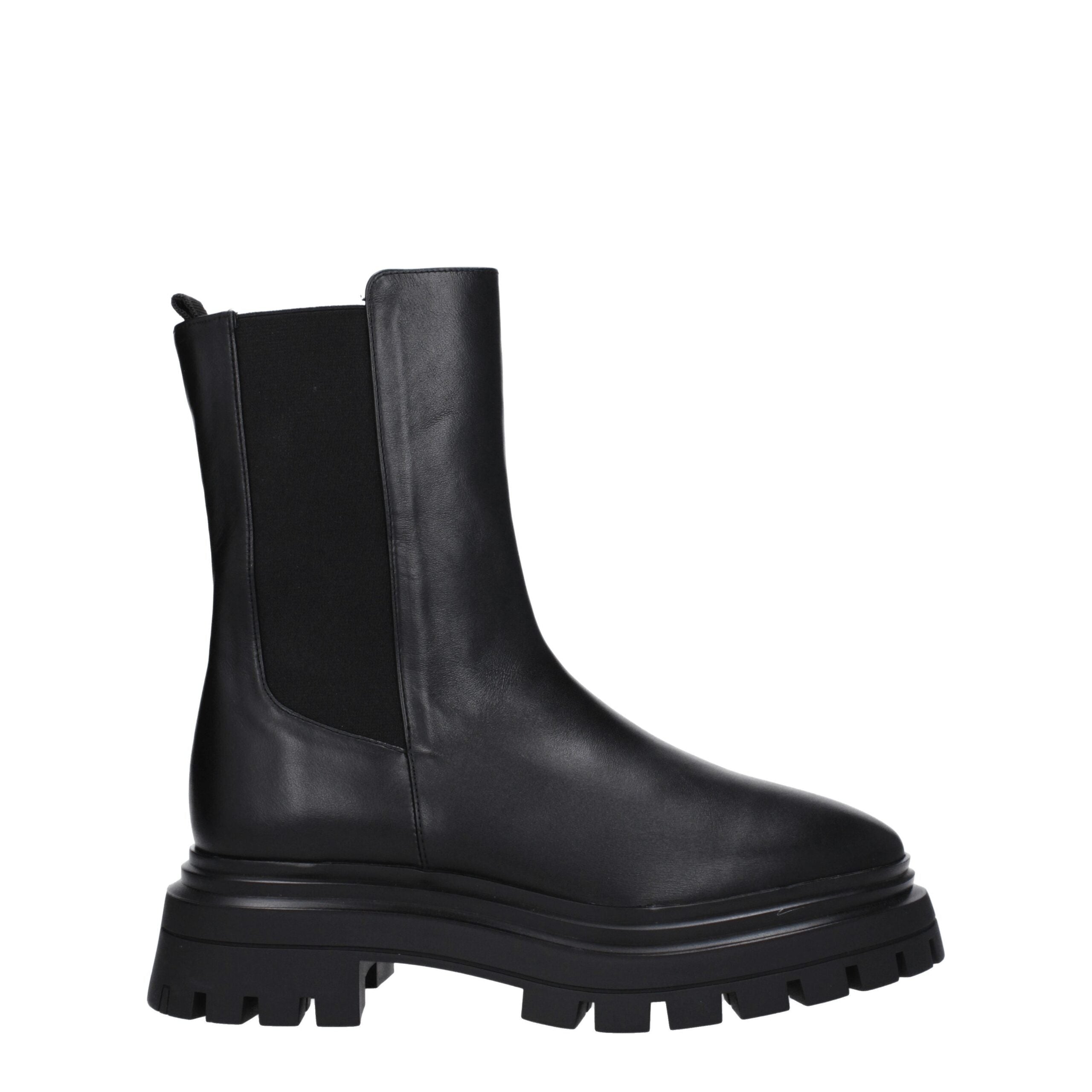 Stuart Weitzman Black Leather Ankle Boots Stuart Weitzman