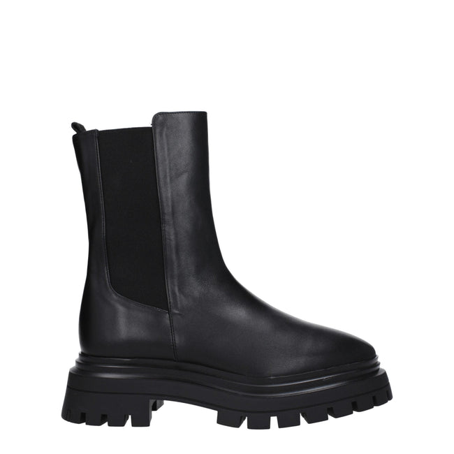 Stuart Weitzman Black Leather Ankle Boots Stuart Weitzman