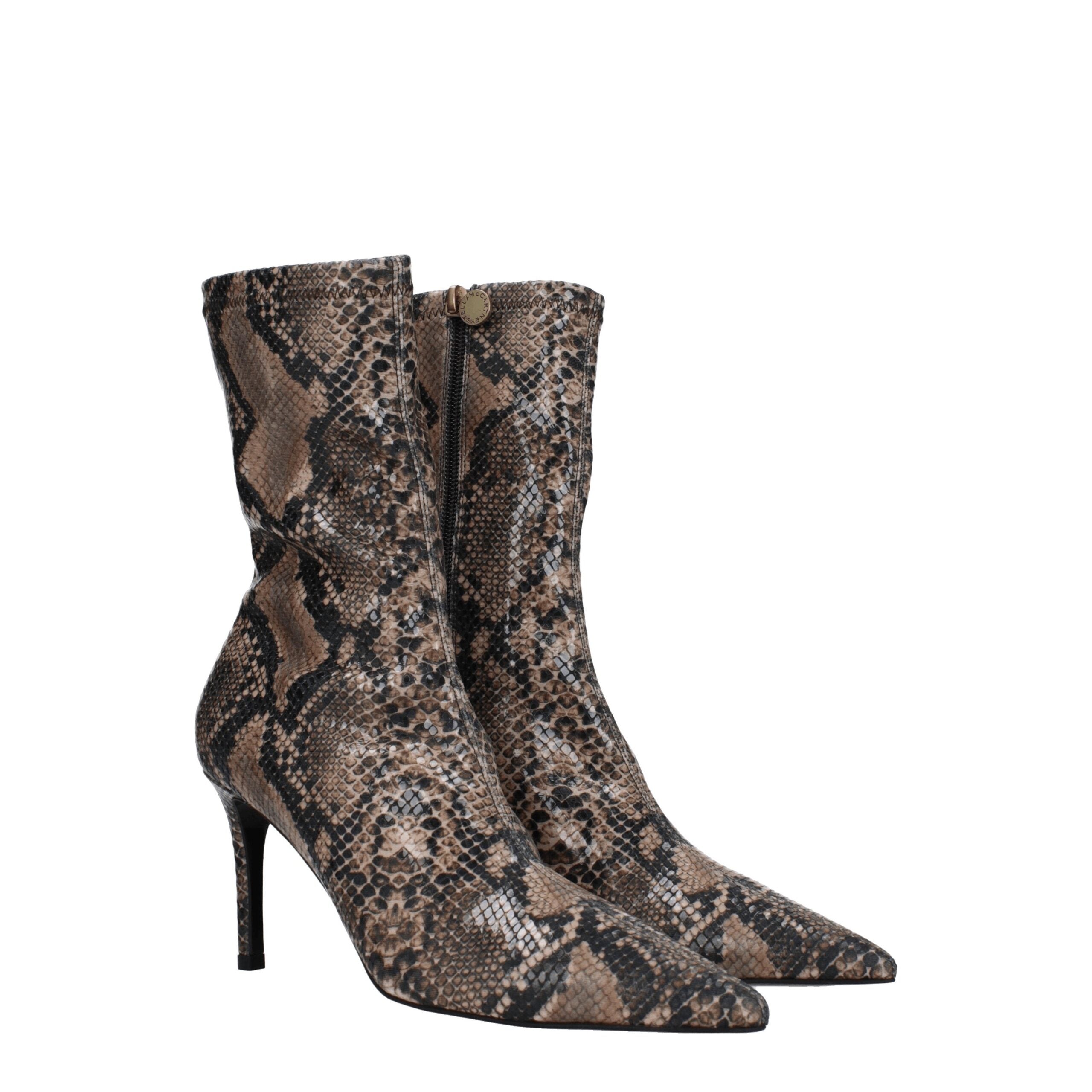Stella McCartney Brown Leather Ankle Boots Stella McCartney