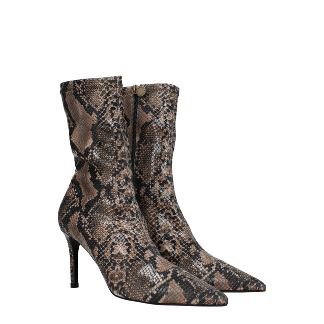 Stella McCartney Brown Leather Ankle Boots Stella McCartney