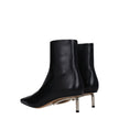 Off-White Black Leather Ankle Boots Off-White