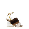 Fendi Brown Mink Strap-Ons Sandals Fendi