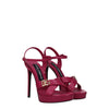 Dolce & Gabbana Pink Leather Platforms Dolce & Gabbana