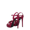 Dolce & Gabbana Pink Leather Platforms Dolce & Gabbana