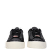Kenzo Black Leather Low Tops Kenzo