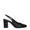 Max Mara Black Leather High Heel Pumps Max Mara