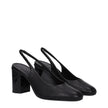 Max Mara Black Leather High Heel Pumps Max Mara