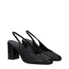 Max Mara Black Leather High Heel Pumps Max Mara