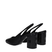 Max Mara Black Leather High Heel Pumps Max Mara