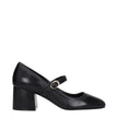 Stuart Weitzman Black Leather Mid Heel Pumps Stuart Weitzman