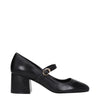 Stuart Weitzman Black Leather Mid Heel Pumps Stuart Weitzman