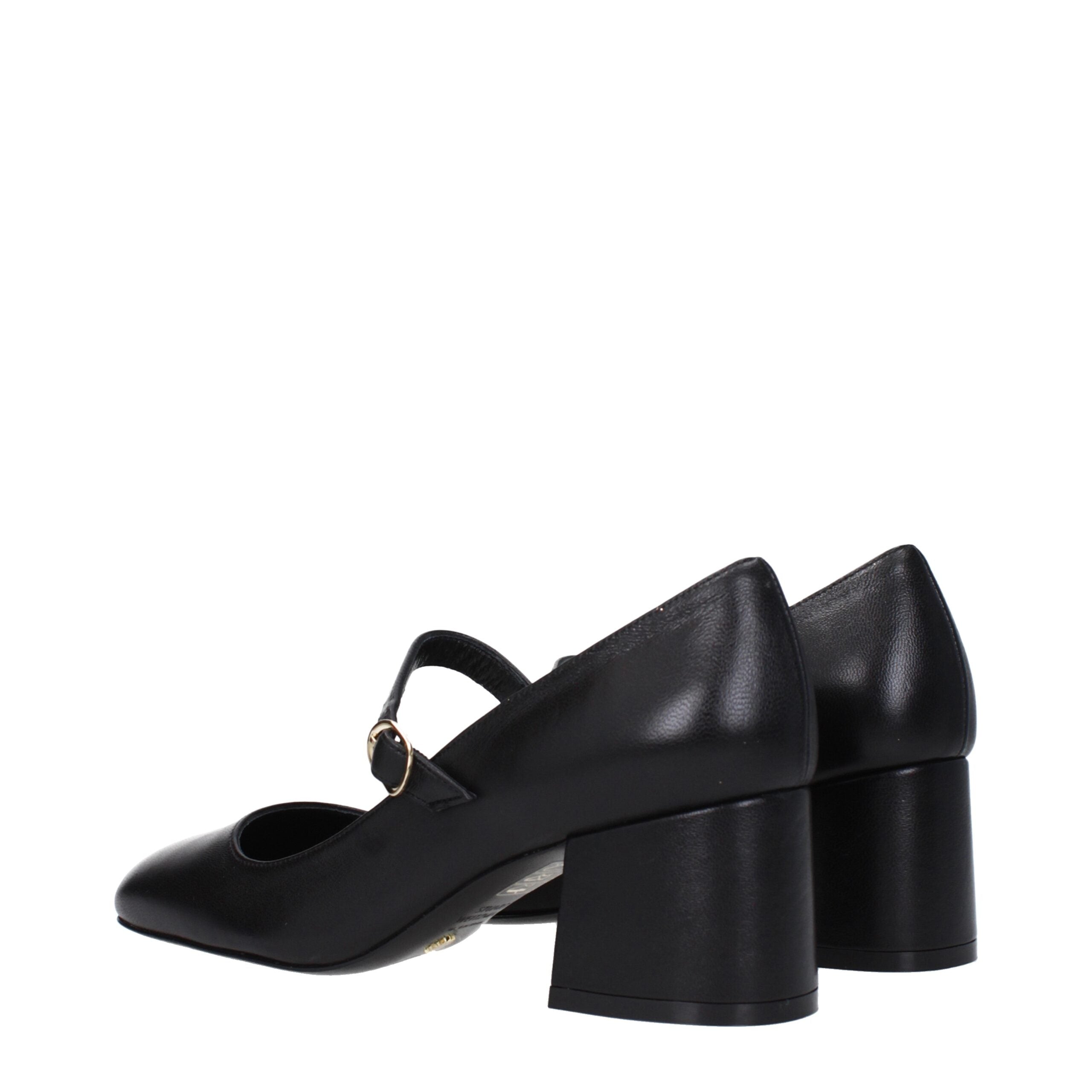 Stuart Weitzman Black Leather Mid Heel Pumps Stuart Weitzman