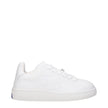 Burberry White Leather Low Tops Burberry