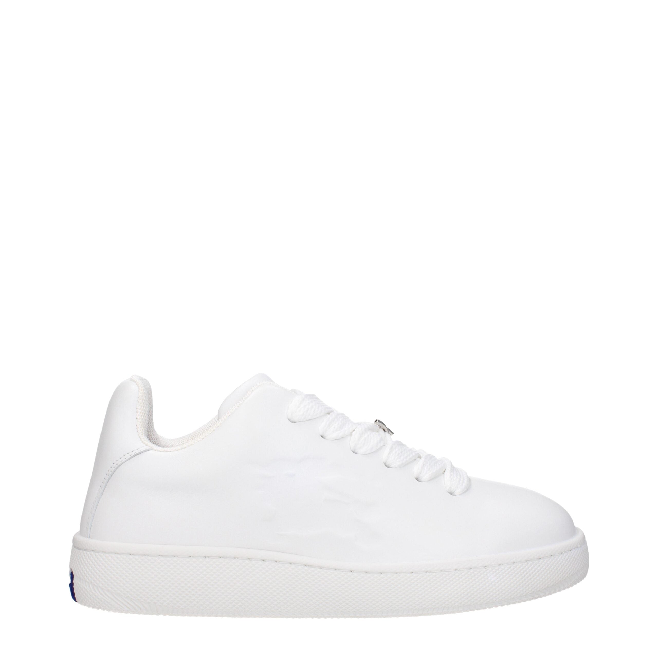 Burberry White Leather Low Tops Burberry