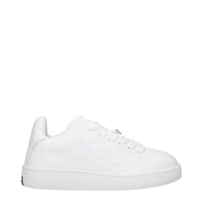 Burberry White Leather Low Tops Burberry