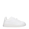 Burberry White Leather Low Tops Burberry