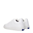 Burberry White Leather Low Tops Burberry