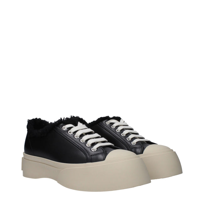 Marni Black Leather Chunky Sneakers Marni