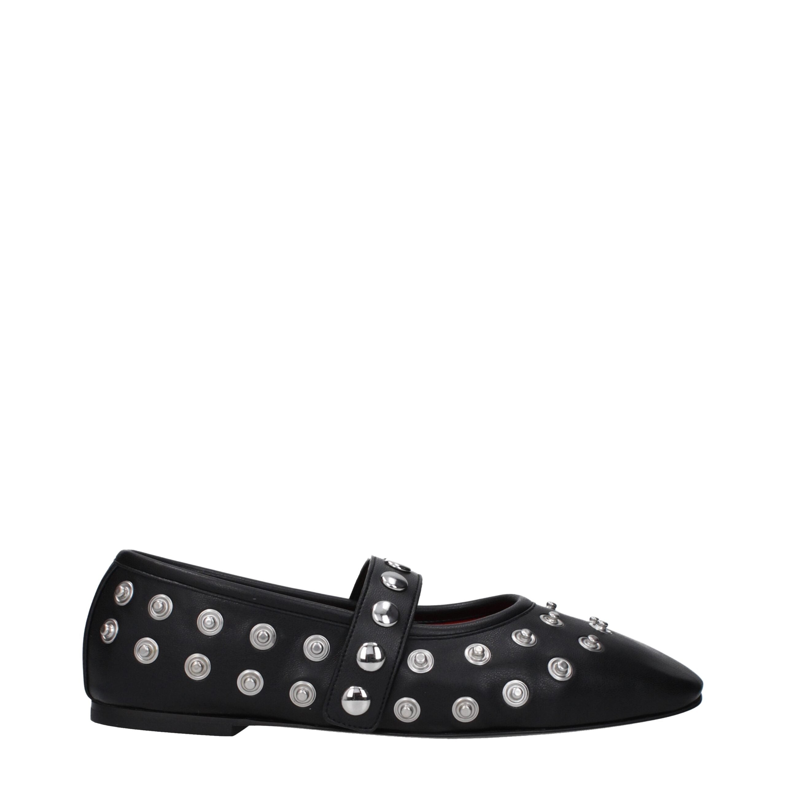 Stella McCartney Black Leather Ballet Flats Stella McCartney