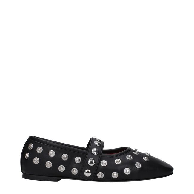 Stella McCartney Black Leather Ballet Flats Stella McCartney