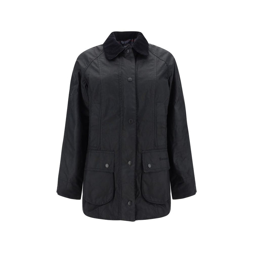 Barbour Black Cotton Coat Barbour