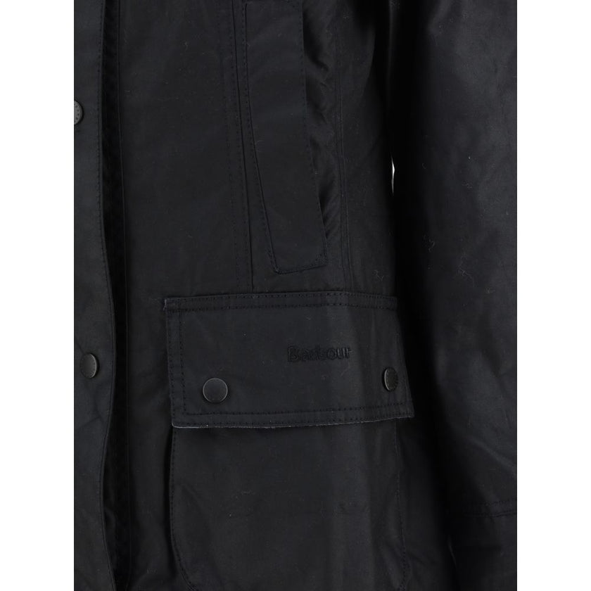 Barbour Black Cotton Coat Barbour