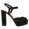 Sergio Rossi Black Velvet Sandal Sergio Rossi