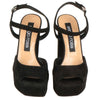 Sergio Rossi Black Velvet Sandal Sergio Rossi