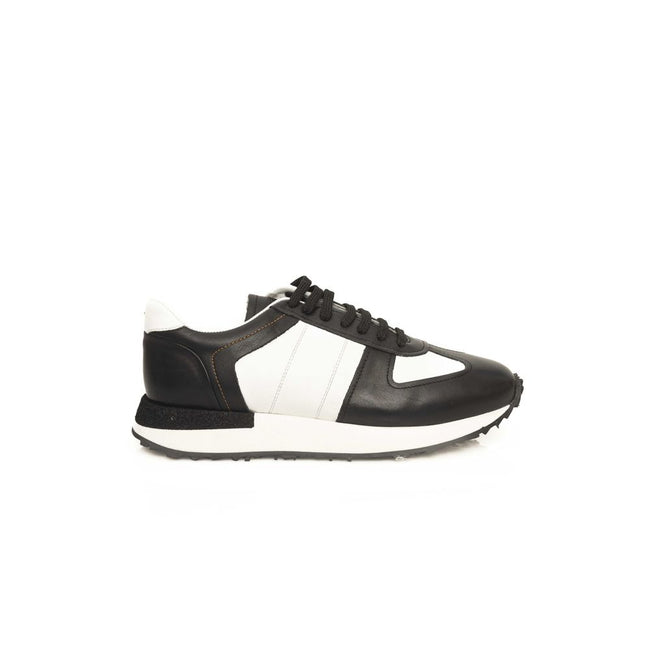 Cerruti 1881 Black Calfskin Men Sneaker Cerruti 1881