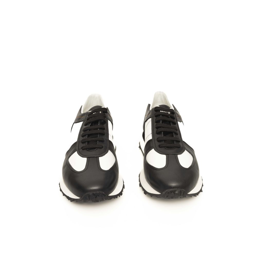 Cerruti 1881 Black Calfskin Men Sneaker Cerruti 1881
