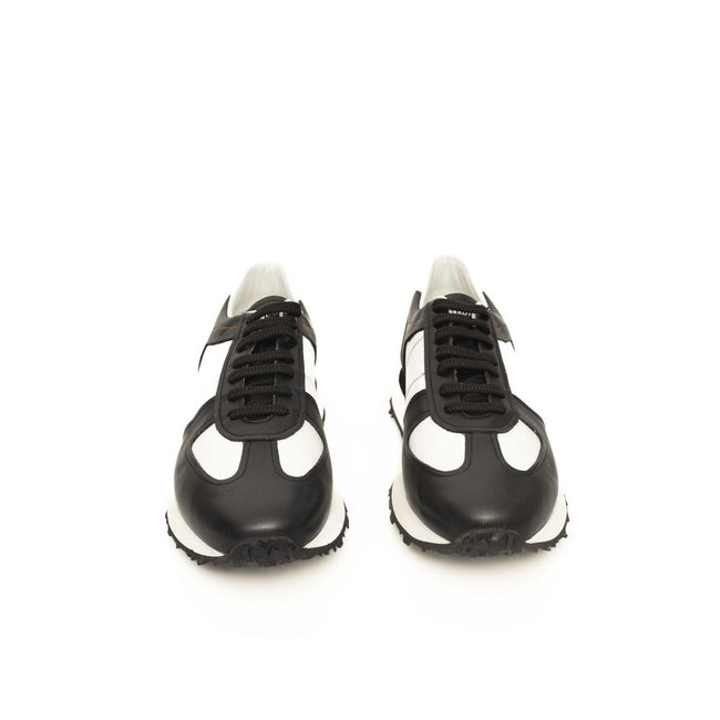 Cerruti 1881 Black Calfskin Men Sneaker Cerruti 1881