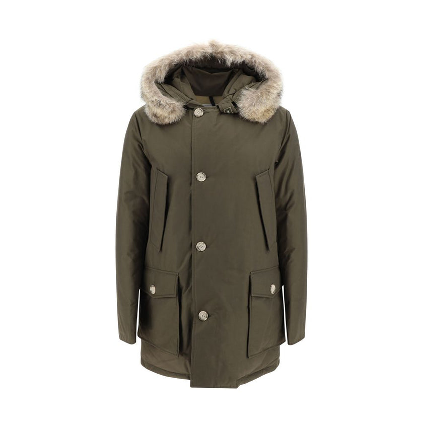 Woolrich Green Cotton Parka Woolrich