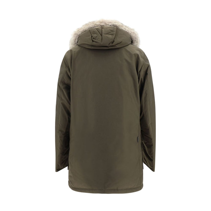 Woolrich Green Cotton Parka Woolrich