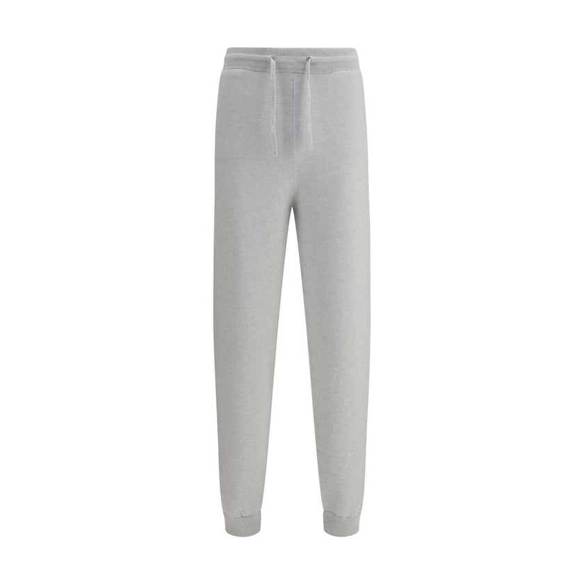 Kiton Gray Elastane Casual Pants Kiton