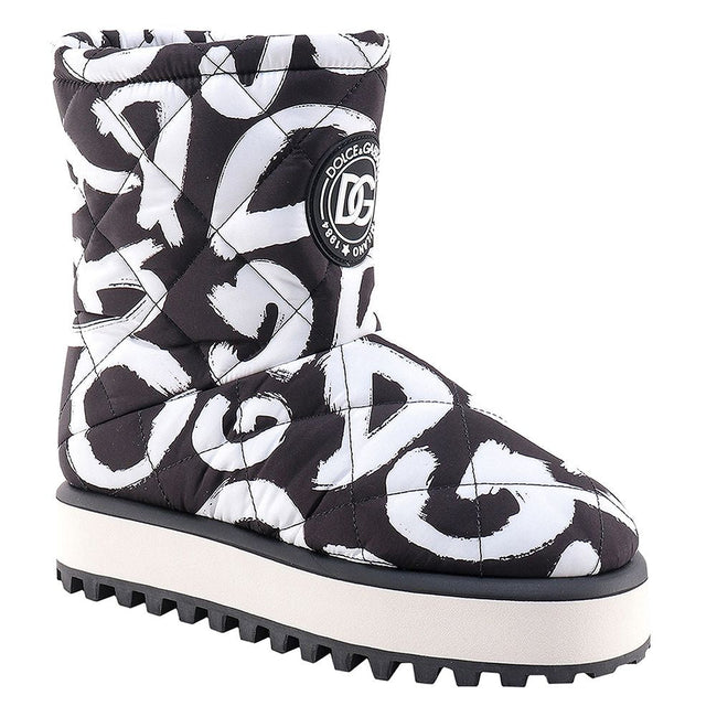 Dolce & Gabbana Black Nylon Men Boot Dolce & Gabbana