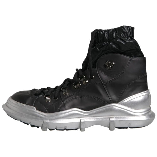Dolce & Gabbana Black Lambskin Men Ankle Boot Dolce & Gabbana
