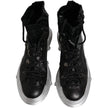 Dolce & Gabbana Black Lambskin Men Ankle Boot Dolce & Gabbana
