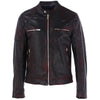 Dolce & Gabbana Black Goatskin Men Jacket Dolce & Gabbana